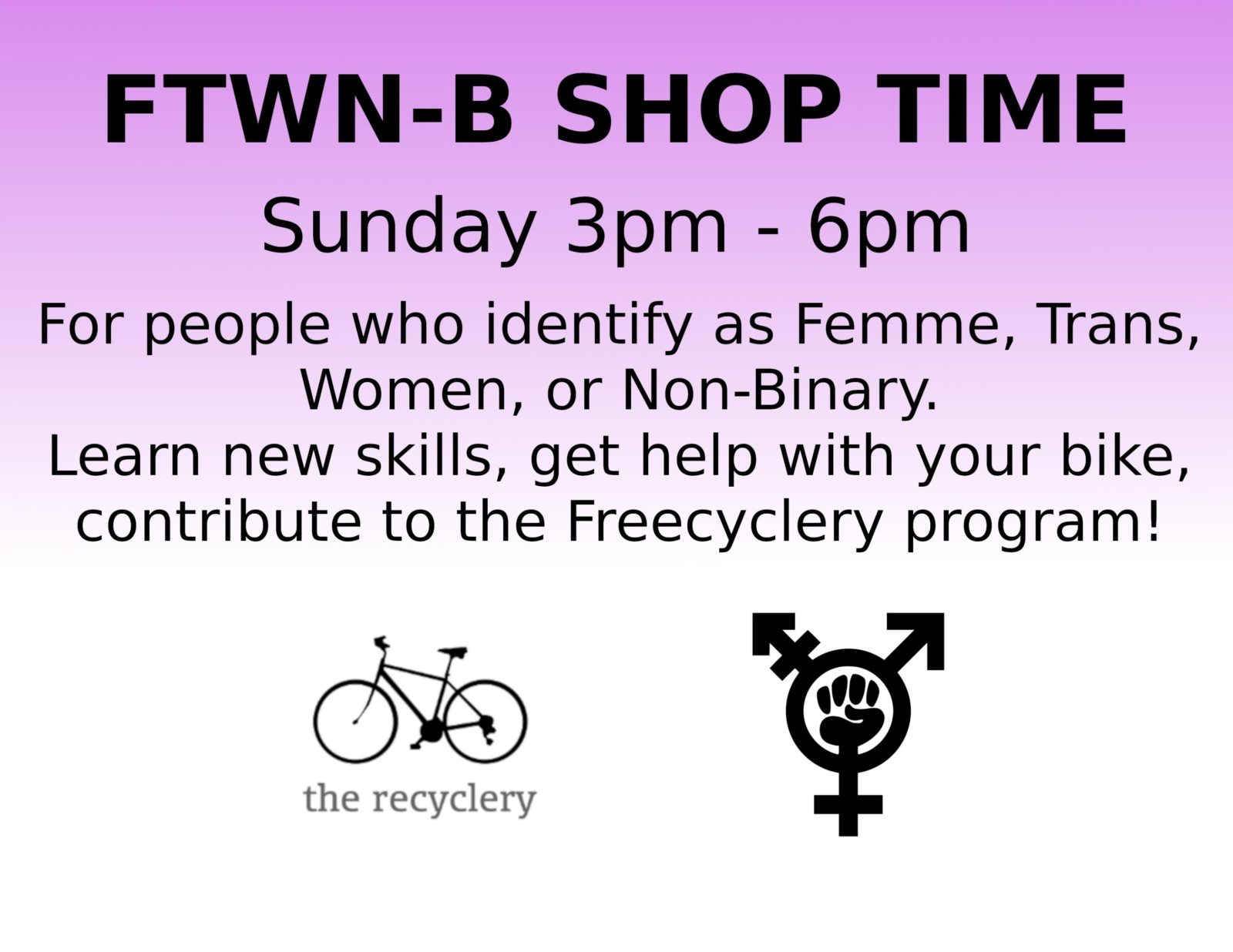 Weekly FTWN-B Open Shop Hours
