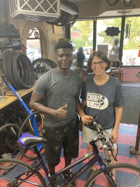 Each year we donate more than 250 refurbished bicycles to people in our community who are in need of a bike for transportation.