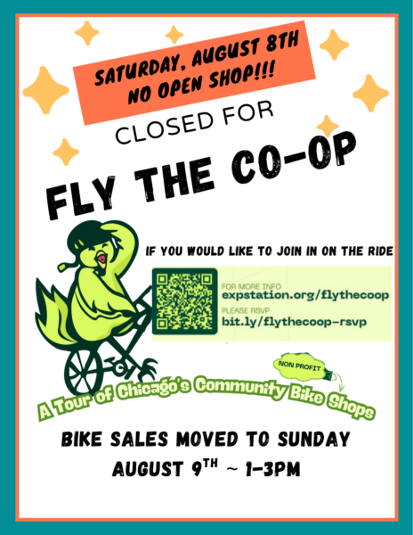 No Open Shop August 8th — Join us for Fly the Co-Op!
